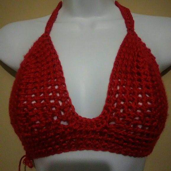 red bra tops